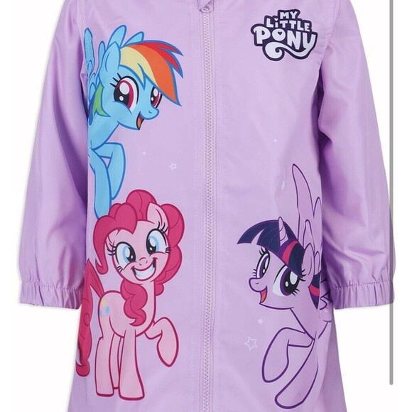 Girls Size‎ 4 My Little Pony Hooded Windbreaker Rainbow Dash Pinkie Pie - Picture 3 of 9